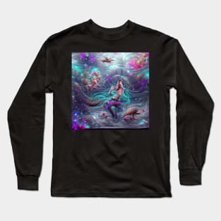 Mermaid infested waters Long Sleeve T-Shirt